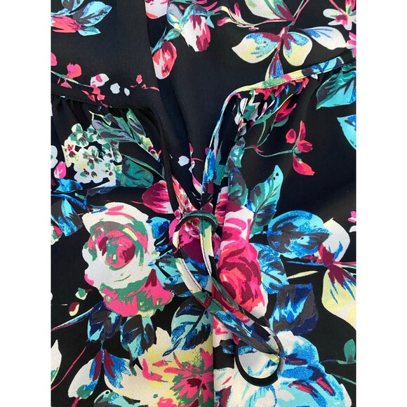 Express Women’s Cold Shoulder Floral Blouse Size Small - Picture 3 of 8